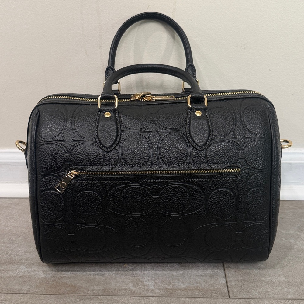 Rowan Large Satchel Bag In Signature Leather - Picture 5 of 9